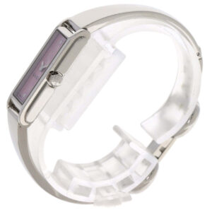 GUCCI Watches Quartz 109 Stainless Steel , Stainless Steel Silver GG square face Pink shell dial Women Used | Luna Bags