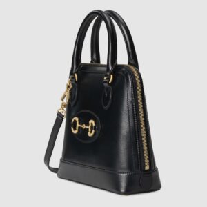 Gucci 1955 Horsebit Small Top Handle Bag Black | Luna Bags