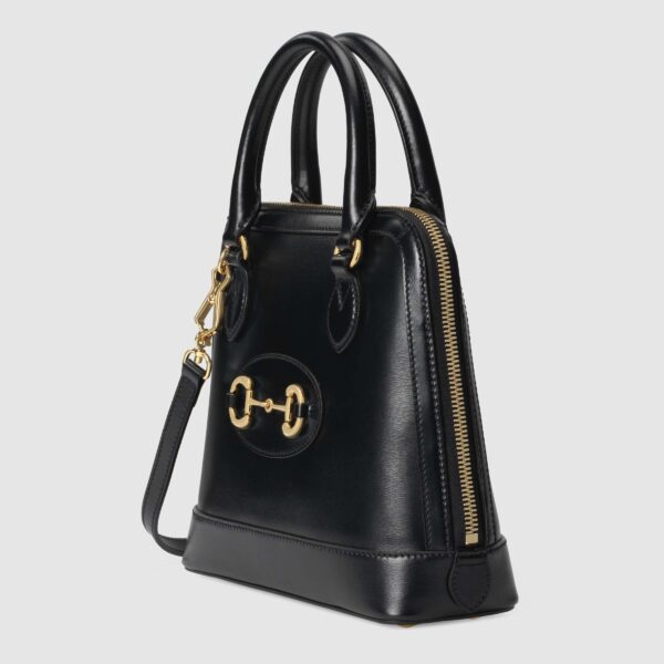 Gucci 1955 Horsebit Small Top Handle Bag Black | Luna Bags