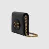 Gucci 1955 Horsebit Wallet With Chain Black | Luna Bags - Image 6