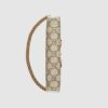 Gucci 1955 Horsebit Wallet With Chain GG Supreme White | Luna Bags - Image 3