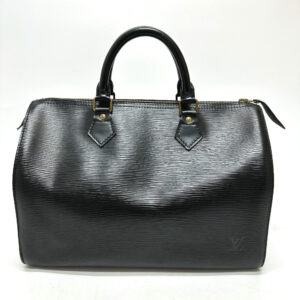 LOUIS VUITTON Boston Duffel bag M59022 Epi Leather black Speedy 30 | Luna Bags