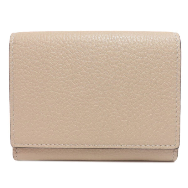 GUCCI Bifold Wallet 731694 leather beige logo Women Used | Luna Bags