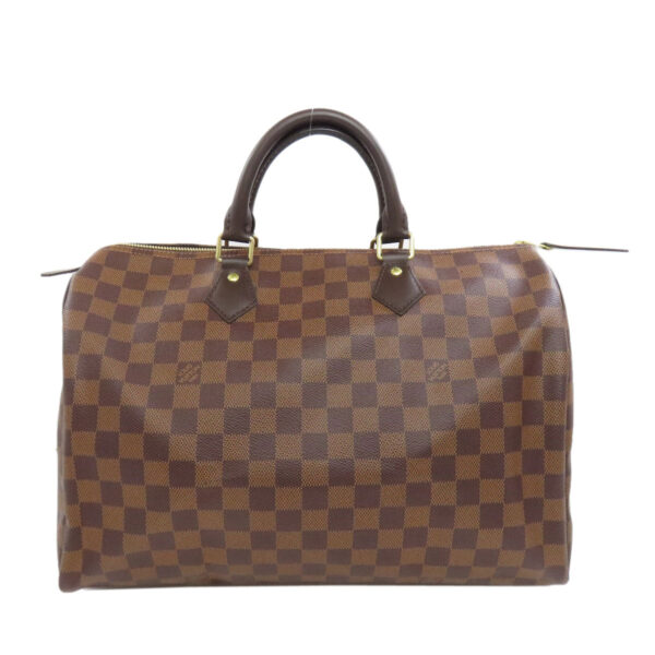LOUIS VUITTON Boston Duffel bag N41363 Damier canvas Brown Speedy 35 | Luna Bags