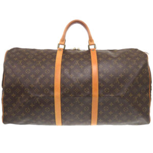 LOUIS VUITTON Boston Duffel bag M41422 Monogram canvas Brown Monogram Keepall 60 mens Used | Luna Bags