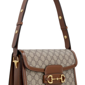 Gucci 1995 Horsebit GG  fabric shoulder bag | Luna Bags