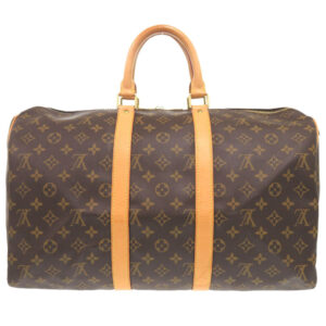LOUIS VUITTON Boston Duffel bag M41428 Monogram canvas Brown Monogram Keepall 45 mens Used | Luna Bags