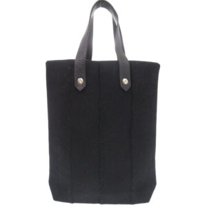 HERMES Tote Bag Wool, Leather black Amedaba Tote Bag | Luna Bags