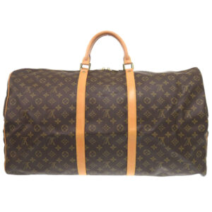 LOUIS VUITTON Boston Duffel bag M41422 Monogram canvas Brown Monogram Keepall 60 mens Used | Luna Bags