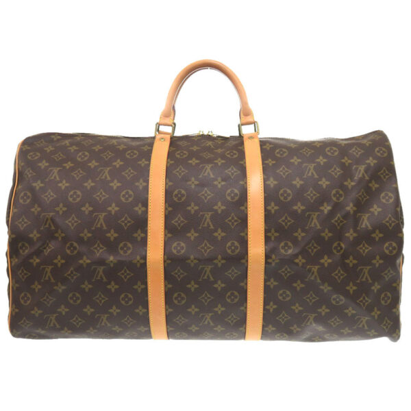 LOUIS VUITTON Boston Duffel bag M41422 Monogram canvas Brown Monogram Keepall 60 mens Used | Luna Bags