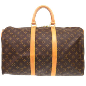 LOUIS VUITTON Boston Duffel bag M41418 Monogram canvas Brown Monogram Keepall bandouliere45 mens Used | Luna Bags