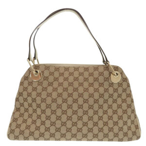 GUCCI Tote Bag 121023 GG canvas, leather beige | Luna Bags
