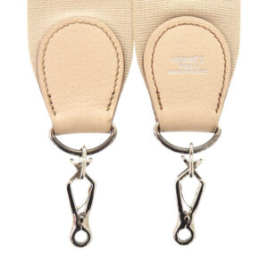HERMES Shoulder strap Courchevel, canvas Beige type Evelyn Shoulder Strap Women Used | Luna Bags