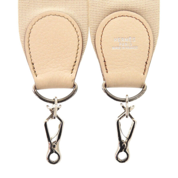 HERMES Shoulder strap Courchevel, canvas Beige type Evelyn Shoulder Strap Women Used | Luna Bags