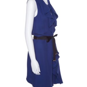 Louis Vuitton Royal Blue Sleeveless Dress SZ 40 | Luna Bags