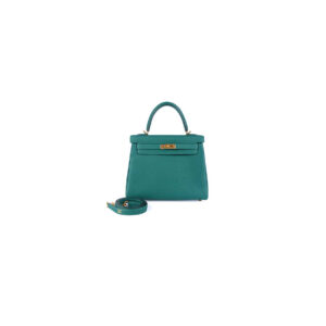 Hermes Kelly 25 Malachite Togo - Stamp D | Luna Bags
