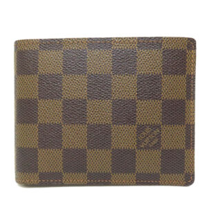 LOUIS VUITTON Bifold Wallet N60011 Damier canvas Brown Portefeuille Florin Women Used | Luna Bags