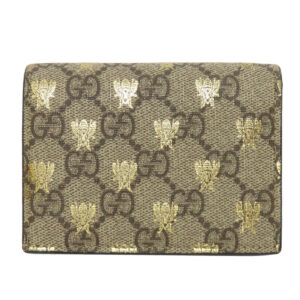 GUCCI Bifold Wallet 508757 PVC Brown GG Supreme B Women Used | Luna Bags