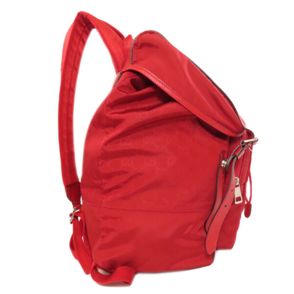 GUCCI Backpack 510336 Nylon Red GG | Luna Bags