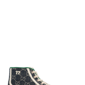 GUCCI Tennis 1977 High Top Sneakers Denim | Luna Bags