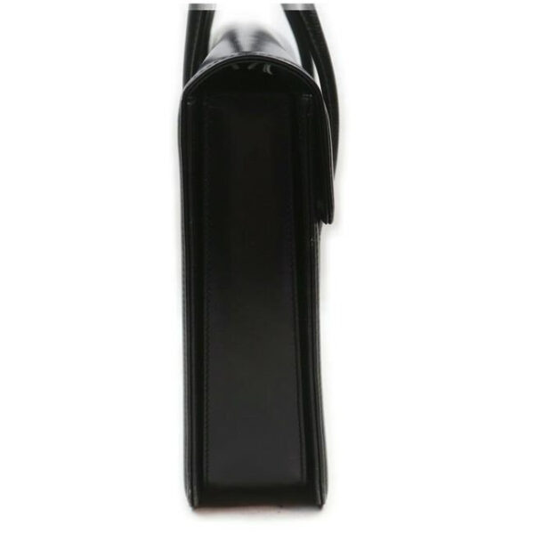 Gucci Early Kelly Style Glossy Black Leather | Luna Bags