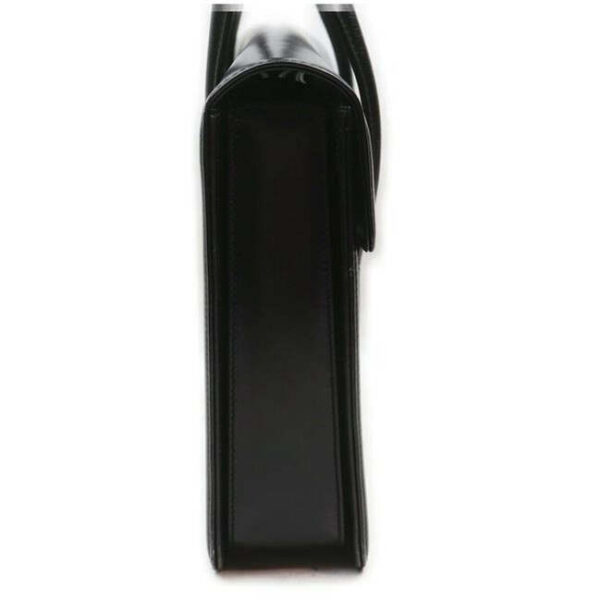 Gucci Early Kelly Style Glossy Black Leather | Luna Bags