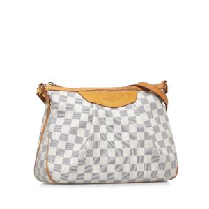 LOUIS VUITTON Damier Azur Siracusa PM Crossbody Bag | Luna Bags