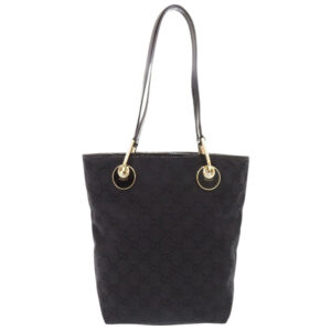 GUCCI Tote Bag 120840 GG canvas black Women Used | Luna Bags