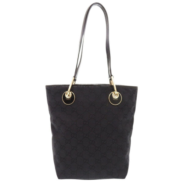 GUCCI Tote Bag 120840 GG canvas black Women Used | Luna Bags