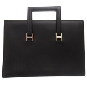 HERMES Briefcase leather black 365PM | Luna Bags