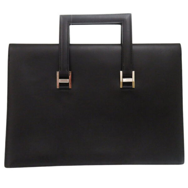 HERMES Briefcase leather black 365PM | Luna Bags