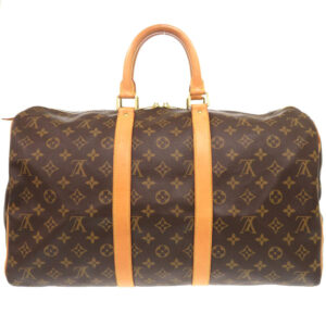 LOUIS VUITTON Boston Duffel bag M41428 Monogram canvas Brown Monogram Keepall 45 mens Used | Luna Bags