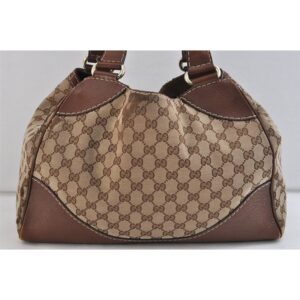 Gucci 'Charlotte' brown Guccissima XL satchel w chrome G | Luna Bags