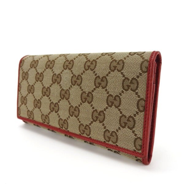 GUCCI Bifold Wallet 346058 GG canvas beige Women Used | Luna Bags
