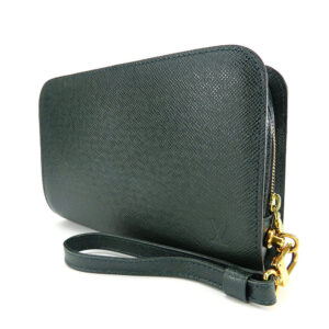 LOUIS VUITTON business bag M30184 Taiga green Baikal mens Used | Luna Bags