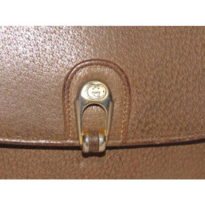 Gucci Vintage Brown Leather With Black Flecks Shoulder Bag | Luna Bags
