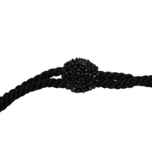 Gucci beaded black silk/satin pouch style cross body | Luna Bags