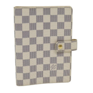 LOUIS VUITTON Damier Azur Agenda MM Day Planner Cover R20707 LV Auth 83749 | Luna Bags