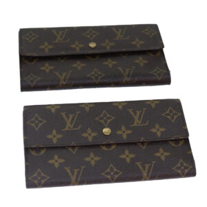 LOUIS VUITTON Monogram Portefeuille International Wallet 2Set LV Auth 84348 | Luna Bags