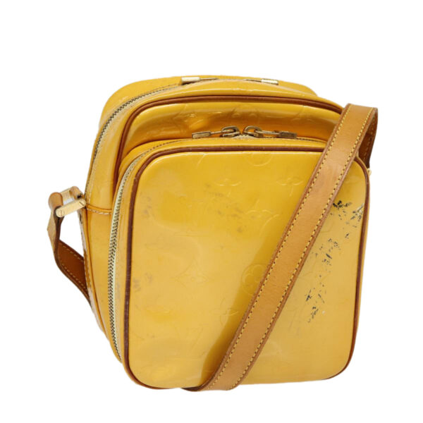 LOUIS VUITTON Monogram Vernis Wooster Shoulder Bag Yellow M91075 LV Auth 85174 | Luna Bags