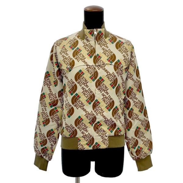 GUCCI GUCCI x The North Face Collaboration Total Pattern Blouson Size S White 648866 Nylon100% | Luna Bags