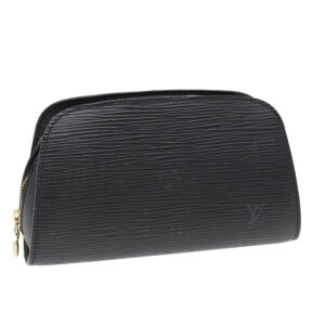 LOUIS VUITTON Epi Dauphine PM Pouch Black M48442 LV Auth 86512 | Luna Bags
