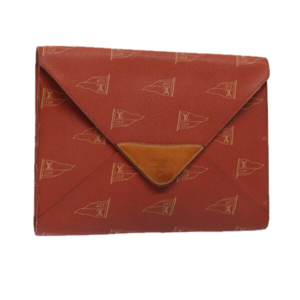 LOUIS VUITTON LV Cup Clutch Bag PVC Leather Orange LV Auth 86863 | Luna Bags