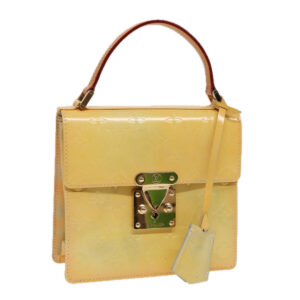 LOUIS VUITTON Monogram Vernis Spring Street Hand Bag Gris M91029 LV Auth 87516 | Luna Bags
