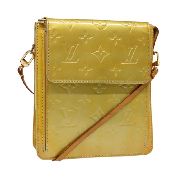 LOUIS VUITTON Monogram Vernis Motto Accessory Pouch Gris M91030 LV Auth 87517 | Luna Bags