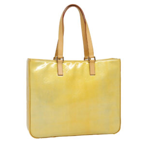 LOUIS VUITTON Monogram Vernis Columbus Tote Bag Gris M91028 LV Auth 87527 | Luna Bags