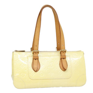 LOUIS VUITTON Monogram Vernis Rosewood Avenue Hand Bag Perle M93508 Auth 87534 | Luna Bags