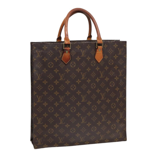 LOUIS VUITTON Monogram Sac Plat Hand Bag M51140 LV Auth 87571 | Luna Bags