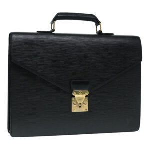 LOUIS VUITTON Epi Serviette Conseiller Briefcase Black M54422 LV Auth 87891 | Luna Bags