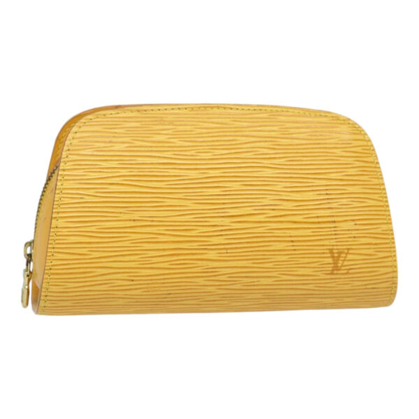 LOUIS VUITTON Epi Dauphine PM Pouch Yellow M48449 LV Auth 47174 | Luna Bags
